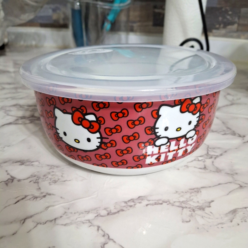 Hello Kitty Storage Bowl with Lid